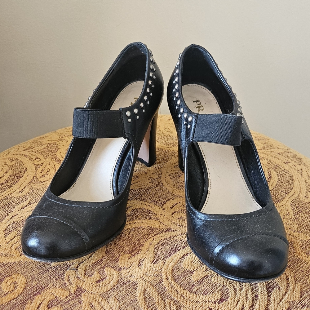 Prada Black Heels Elegant Design